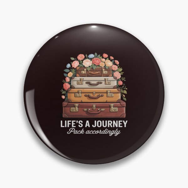 Item preview, Life's A Journey Pack Accordingly Flower Suitcases Travelers designed and sold by LeeEvans222.