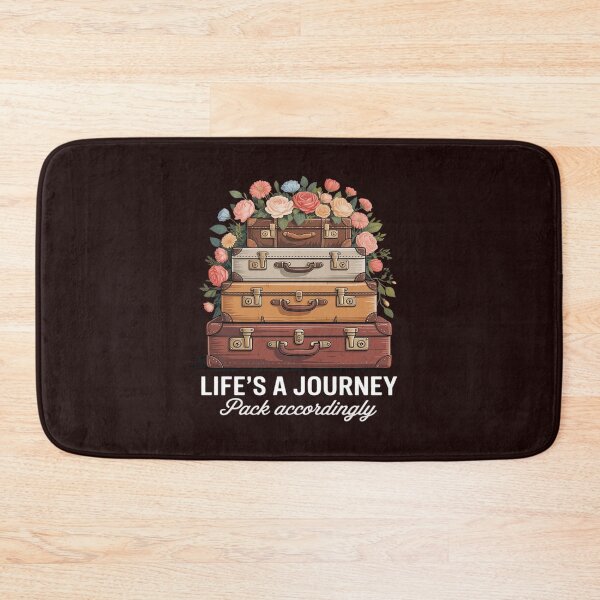 Item preview, Life's A Journey Pack Accordingly Flower Suitcases Travelers designed and sold by LeeEvans222.