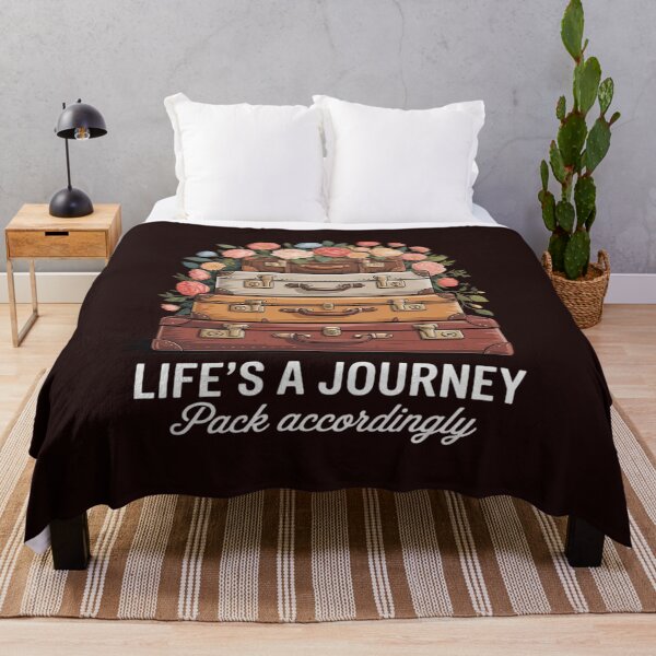 Item preview, Life's A Journey Pack Accordingly Flower Suitcases Travelers designed and sold by LeeEvans222.