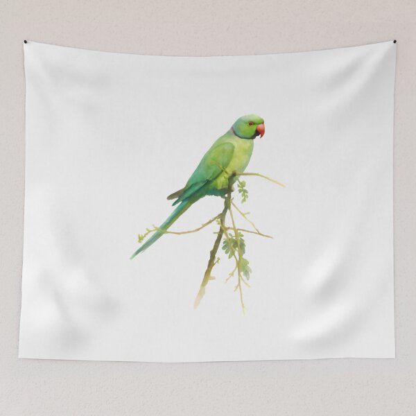 Item preview, Rose-ringed Parakeet (Psittacula krameri) designed and sold by HOMETOWN86.