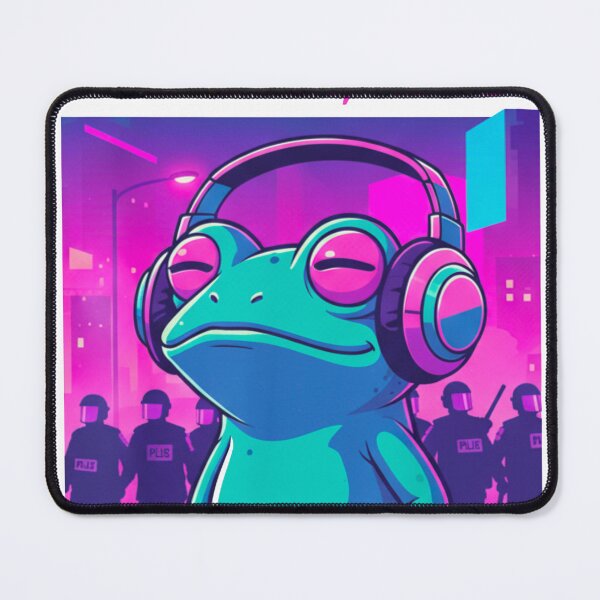 Item preview, Stay Chill, Resist - Vaporwave Aesthetic Portland Frog No King designed and sold by j-2k.