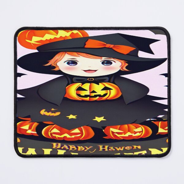 Item preview, Cute Baby Witch – Halloween Pumpkin Magic designed and sold by DreamistStore.