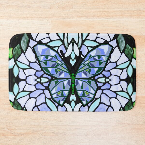 Item preview, Blue Stained Glass Butterfly designed and sold by DigitalShoppeIL.