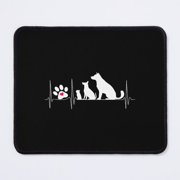 Item preview, Line Art Veterinary Heartbeat Dog And Cat Lovers designed and sold by LeeEvans222.
