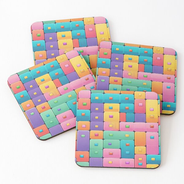 Item preview, Colorful Geometric Blocks – Abstract Pattern Design designed and sold by DreamistStore.