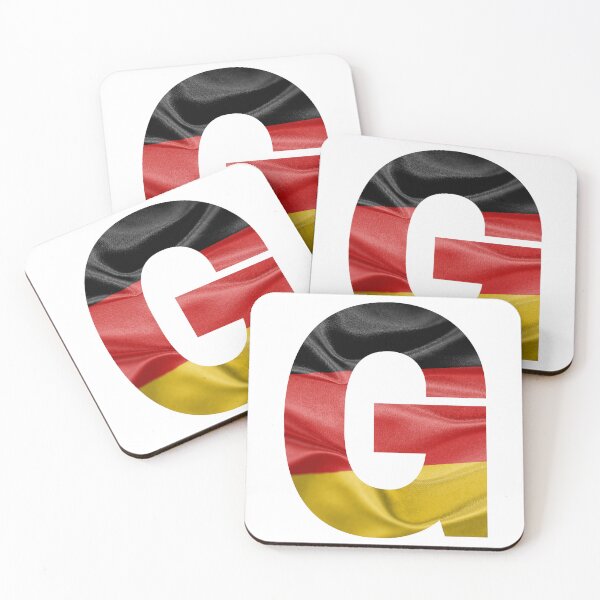 Item preview, Grand Germany – Waving Flag Silk Effect Letter G designed and sold by LOLENGLISH.