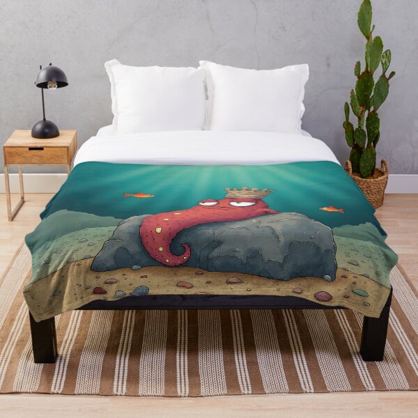 Item preview, The Tired Sea King – Grumpy Ocean Royalty designed and sold by Whimsical Hug.