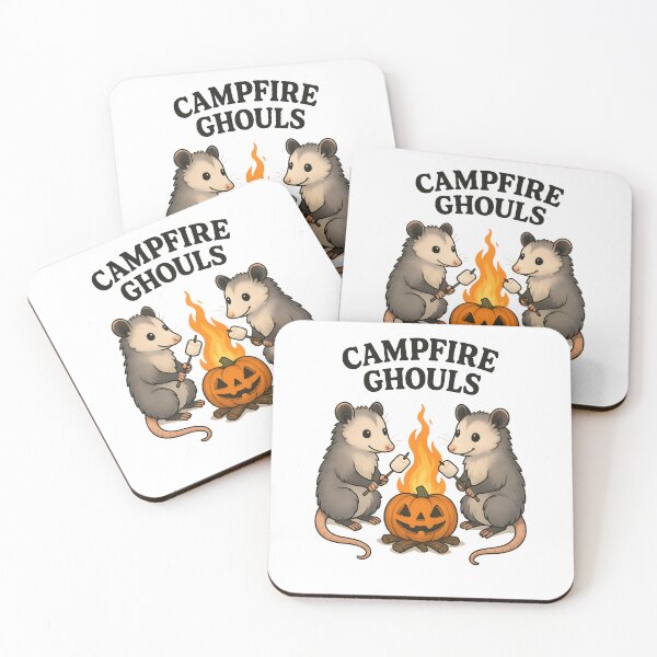 Item preview, Campfire Ghouls Shirt | Cute Opossum Family Roasting Marshmallows Tee | Cozy Fall & Halloween Gift designed and sold by ClinicalHubs.