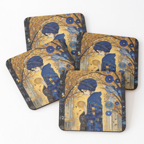 Item preview, Golden Silence – Lady in Blue, in the Spirit of Klimt designed and sold by Ewa Miller.