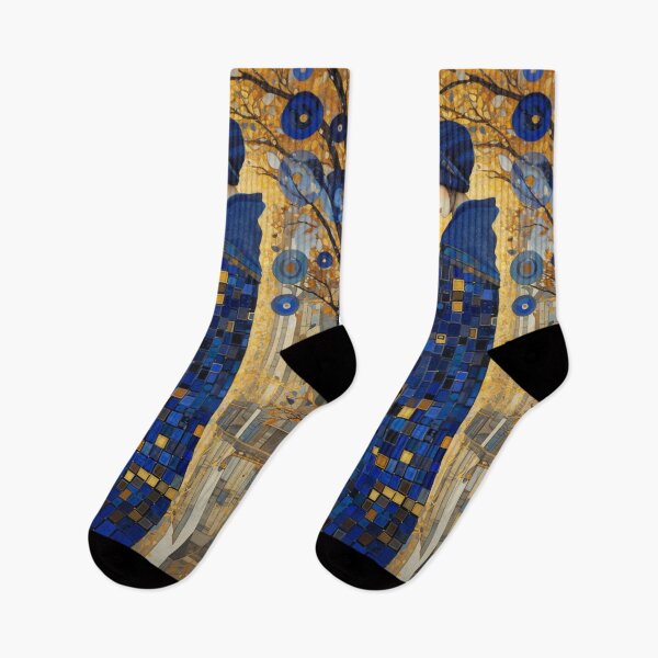 Item preview, Golden Silence – Lady in Blue, in the Spirit of Klimt designed and sold by Ewa Miller.