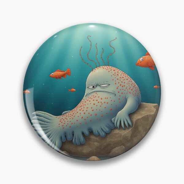 Item preview, Melancholy Sea Creature – The Philosopher of the Deep designed and sold by Whimsical Hug.