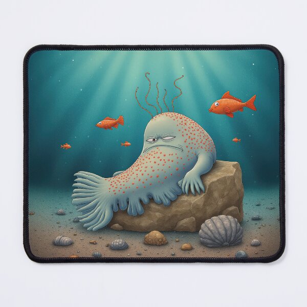 Item preview, Melancholy Sea Creature – The Philosopher of the Deep designed and sold by Whimsical Hug.