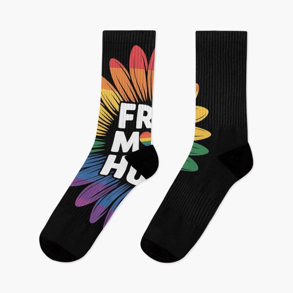 Item preview, Free Mom Hugs Shirt - LGBT Rainbow Sunflower designed and sold by MinaReinger.