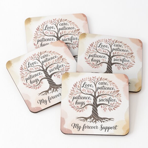 Item preview, My Forever Support – Parent Love Tree Typography Design designed and sold by Wizdem Artworkz.
