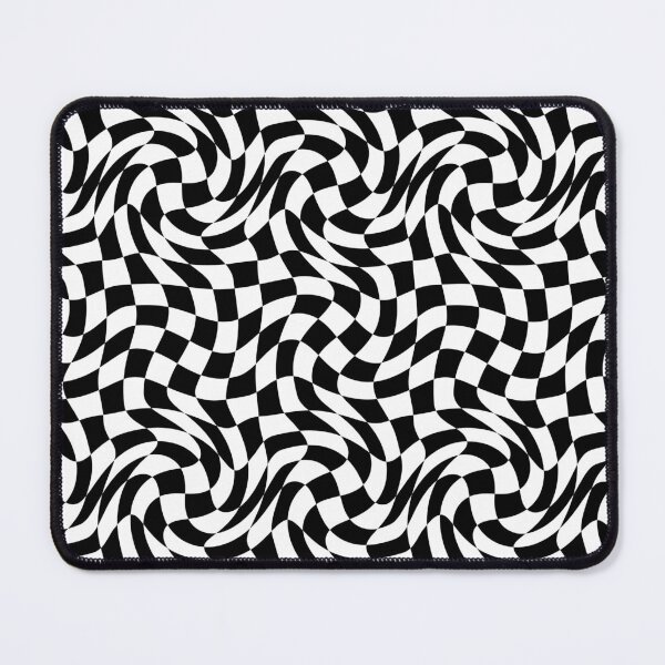 Item preview, Black and White Swirl Checkerboard designed and sold by HappyStance.