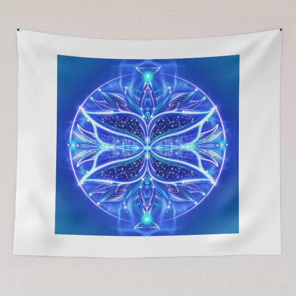 Item preview, Mandala BLUE WHALE designed and sold by LAMAISON222.