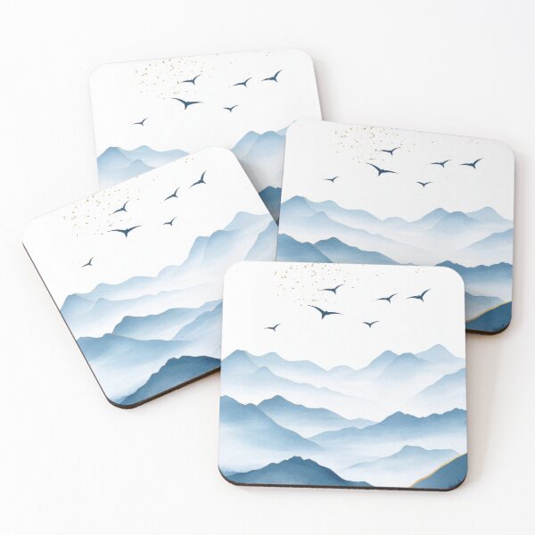 Item preview, Serene mountain landscape at dawn designed and sold by anytka.