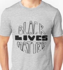 Schwarz lebt Materie Slim Fit T-Shirt