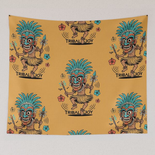 Item preview, Masked Warrior Dance – Rhythm of Tradition designed and sold by DiiStyle.