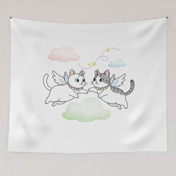 Item preview, Cat-icorn Love: Cute Flying Unicorn Kittens & Pastel Clouds designed and sold by Mi's Shop.