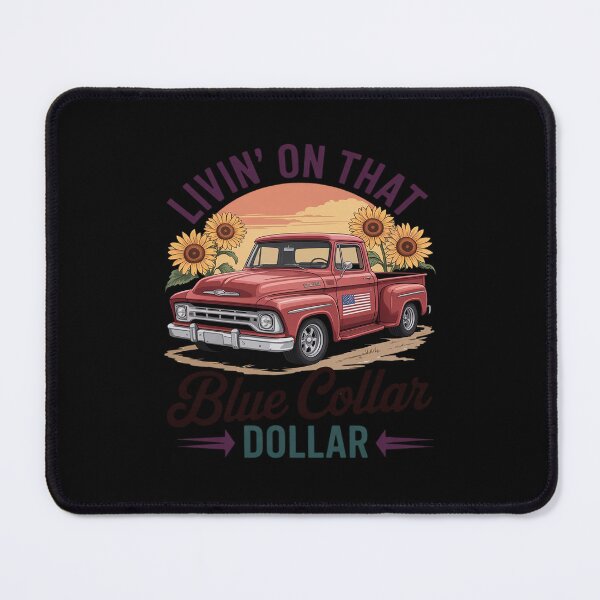 Item preview, Livin' on That Blue Collar Dollar Patriotic Cowboy Western designed and sold by JonBarnes22.