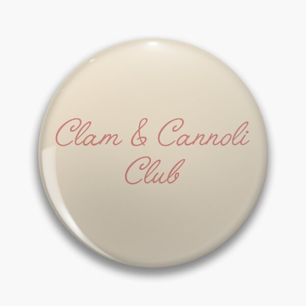Item preview, Pink Clam & Cannoli Club — Coastal Italian Wordmark by Atelier Brume designed and sold by AtelierBrumeArt.