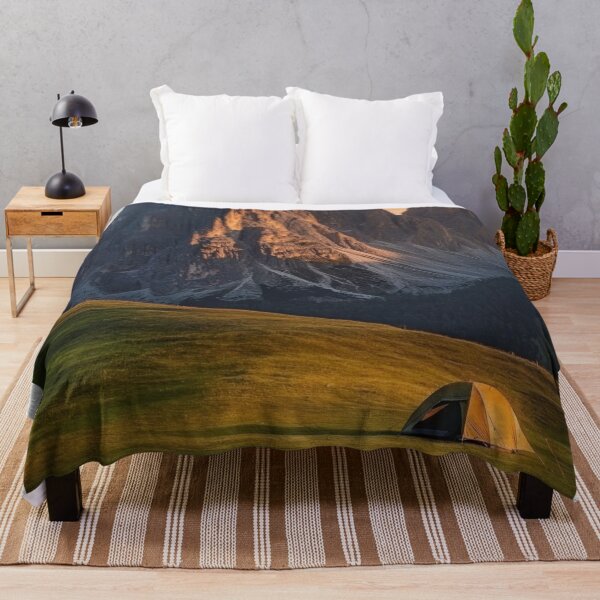 Item preview, Majestic mountains and a cozy tent designed and sold by anytka.