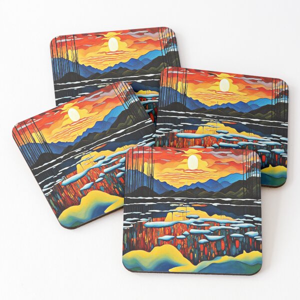 Item preview, Sunset over icy lake 2 designed and sold by George Hutton Hunter.