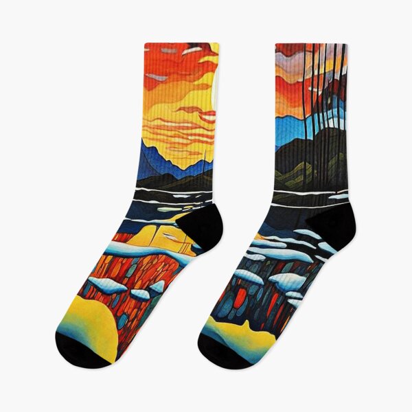Item preview, Sunset over icy lake 2 designed and sold by George Hutton Hunter.