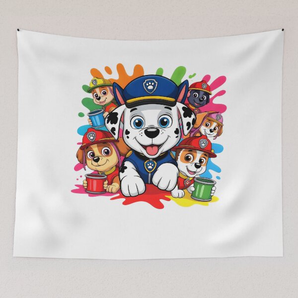 Item preview, Watercolor Cute Dogs Police Team Cartoon Design designed and sold by NOELMAURICIO.