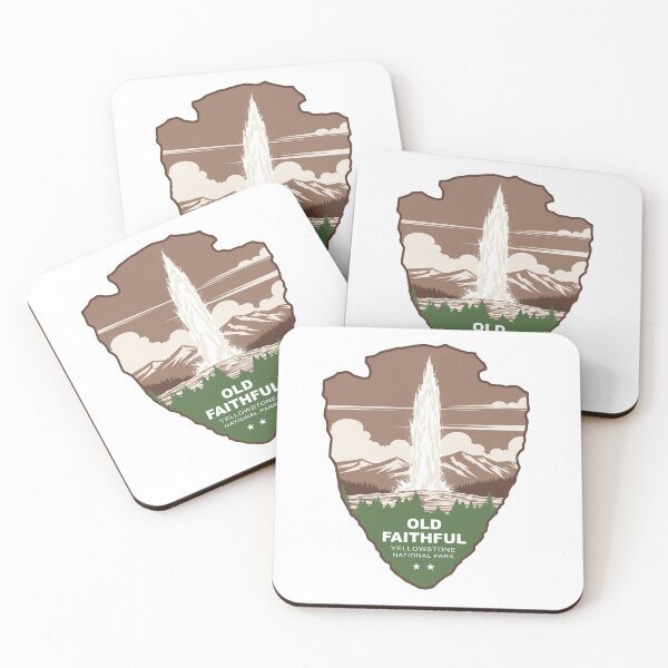 Item preview, Old Faithful Yellowstone National Park Arrowhead designed and sold by Esskay Designs.