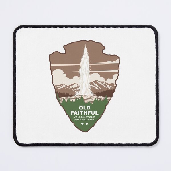 Item preview, Old Faithful Yellowstone National Park Arrowhead designed and sold by Esskay Designs.