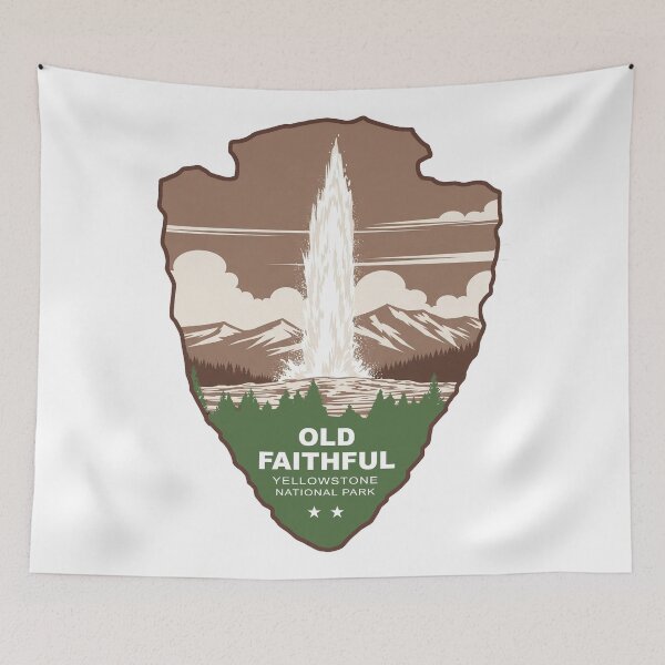 Artikelvorschau, Old Faithful Yellowstone Nationalpark Arrowhead entworfen und verkauft von Esskay Designs.