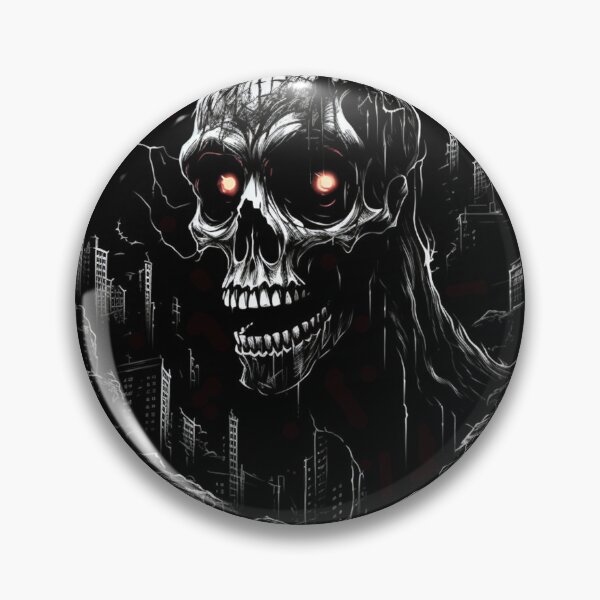Item preview, Apocalypse Skull Titan: Dark Horror Cityscape designed and sold by Creet-Design.