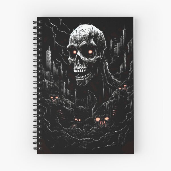 Item preview, Apocalypse Skull Titan: Dark Horror Cityscape designed and sold by Creet-Design.
