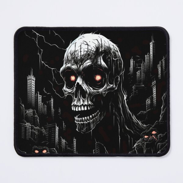 Item preview, Apocalypse Skull Titan: Dark Horror Cityscape designed and sold by Creet-Design.
