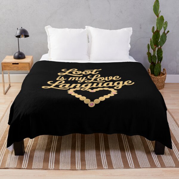 Item preview, Loot Is My Love Language Gold Fuchsia Motif designed and sold by JonBarnes22.
