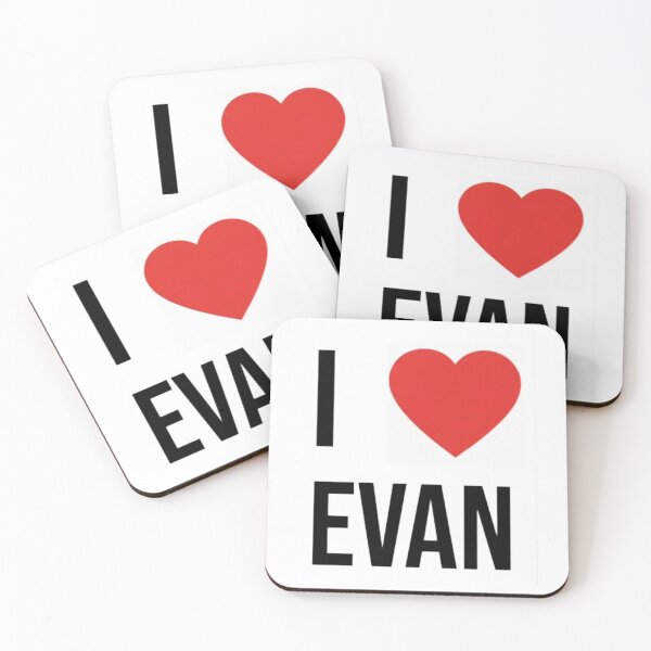 Item preview, I Heart Evan designed and sold by ProperGoodArt.