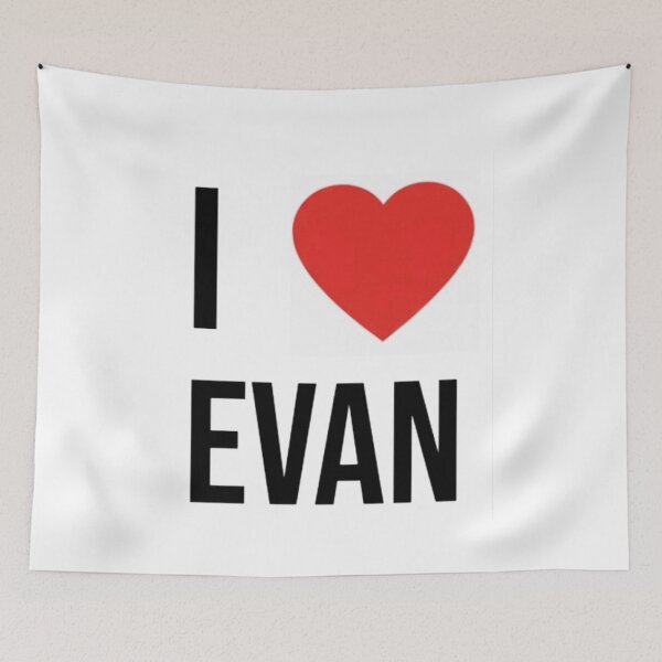 Item preview, I Heart Evan designed and sold by ProperGoodArt.