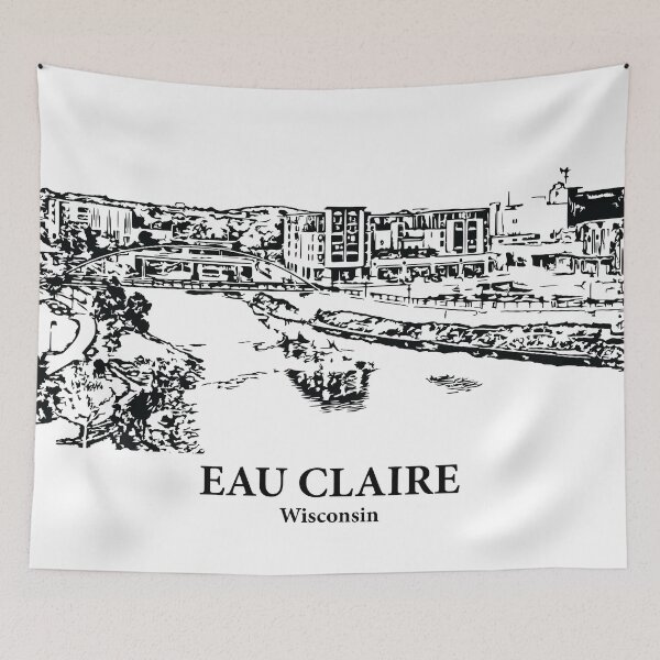 Item preview, Eau Claire - Wisconsin designed and sold by Lakeric Cityscapes.