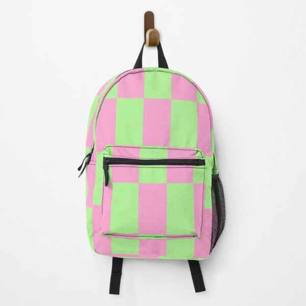 Item preview, Neon Green and Pink Rectangle Checkerboard designed and sold by HappyStance.