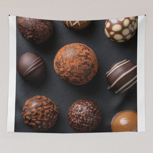 Item preview, Gourmet chocolates on dark bg designed and sold by anytka.