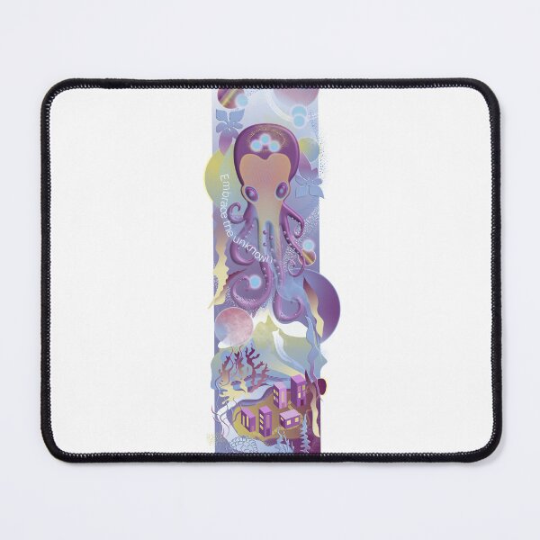 Item preview, Surreal octopus illustration embrace the unknown designed and sold by olenapetol.