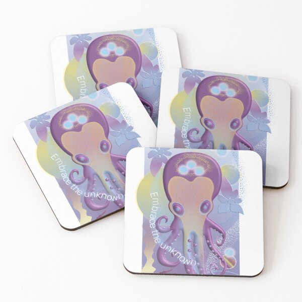 Item preview, Surreal octopus illustration embrace the unknown designed and sold by olenapetol.