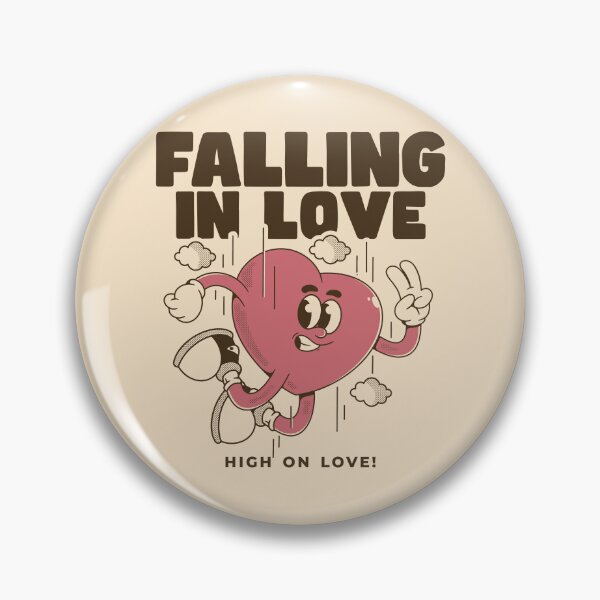 Item preview, Falling in Love Retro Cartoon Heart Character Design designed and sold by adipra.