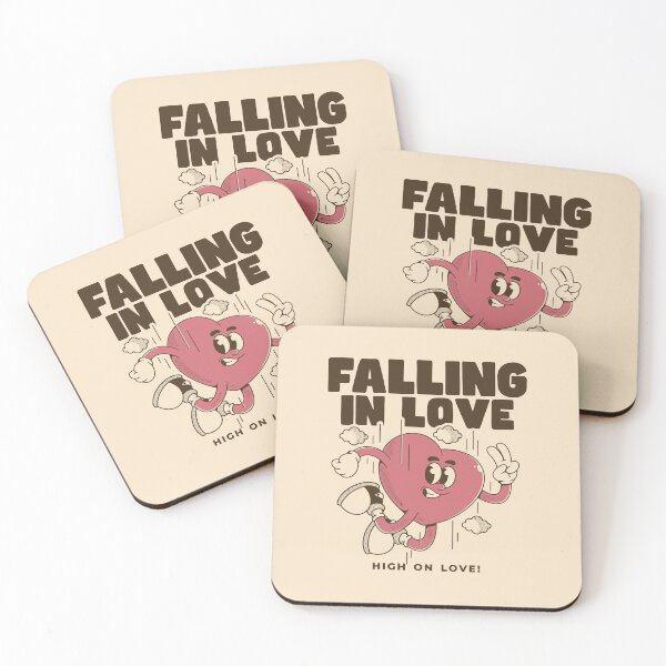 Item preview, Falling in Love Retro Cartoon Heart Character Design designed and sold by adipra.