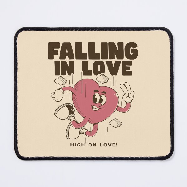 Item preview, Falling in Love Retro Cartoon Heart Character Design designed and sold by adipra.