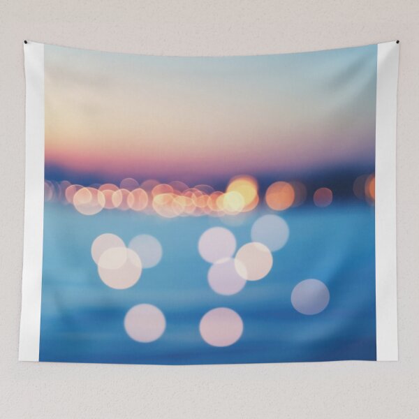 Item preview, Colorful bokeh over calm water designed and sold by anytka.
