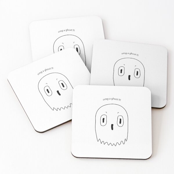 Item preview, omg a ghost !!! - Halloween Illustration designed and sold by Crealice.