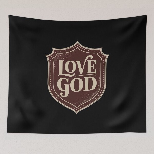 Item preview, Love God Believer Religious Devoted Faith Faithful Religion designed and sold by JonBarnes22.